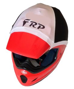 frp helmet colour white & black